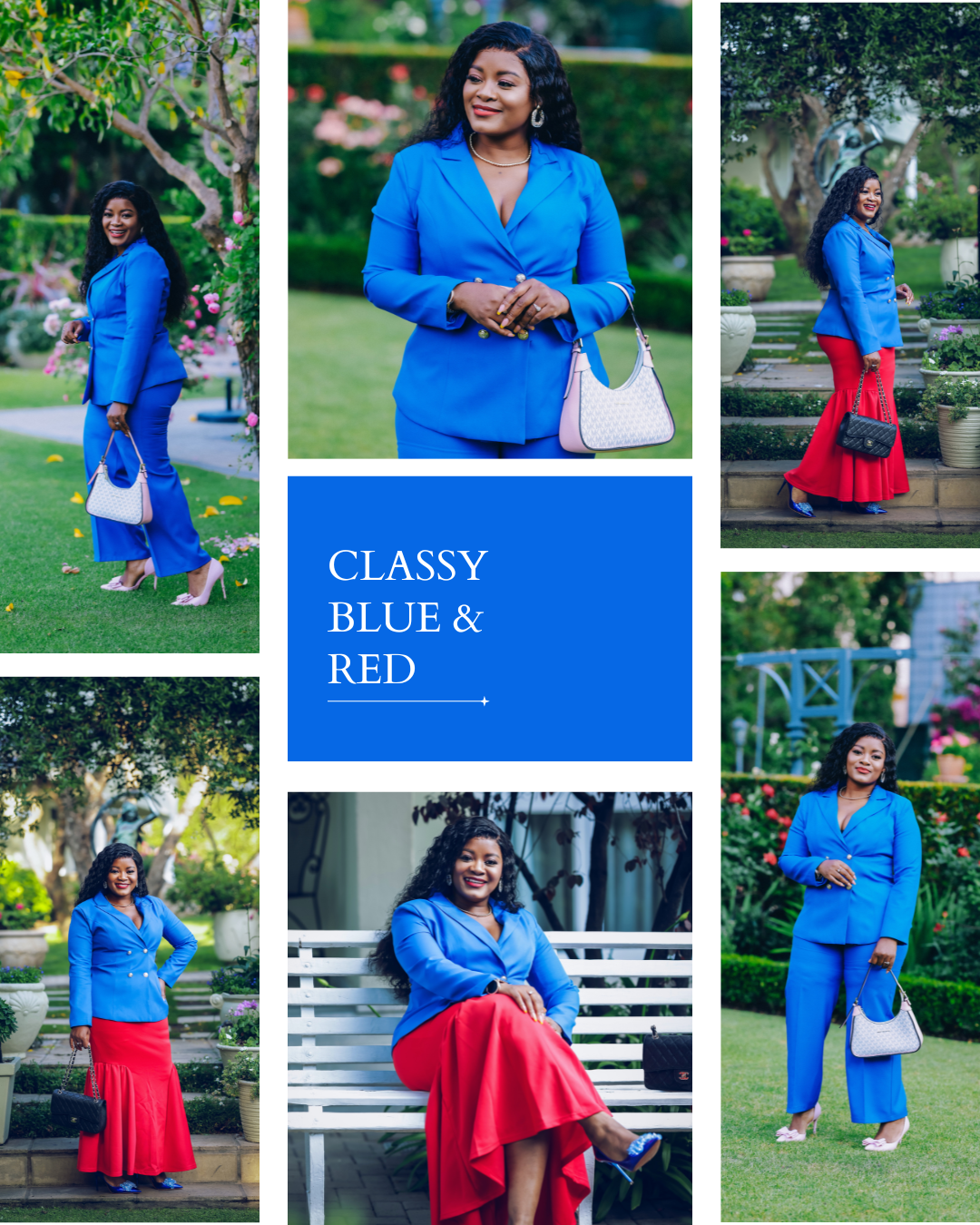 classy Blue and Red